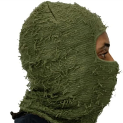 S.M.  Balaclava Men's And Women's Knitted Camouflage Headgear Personality Fashion Wool Hat