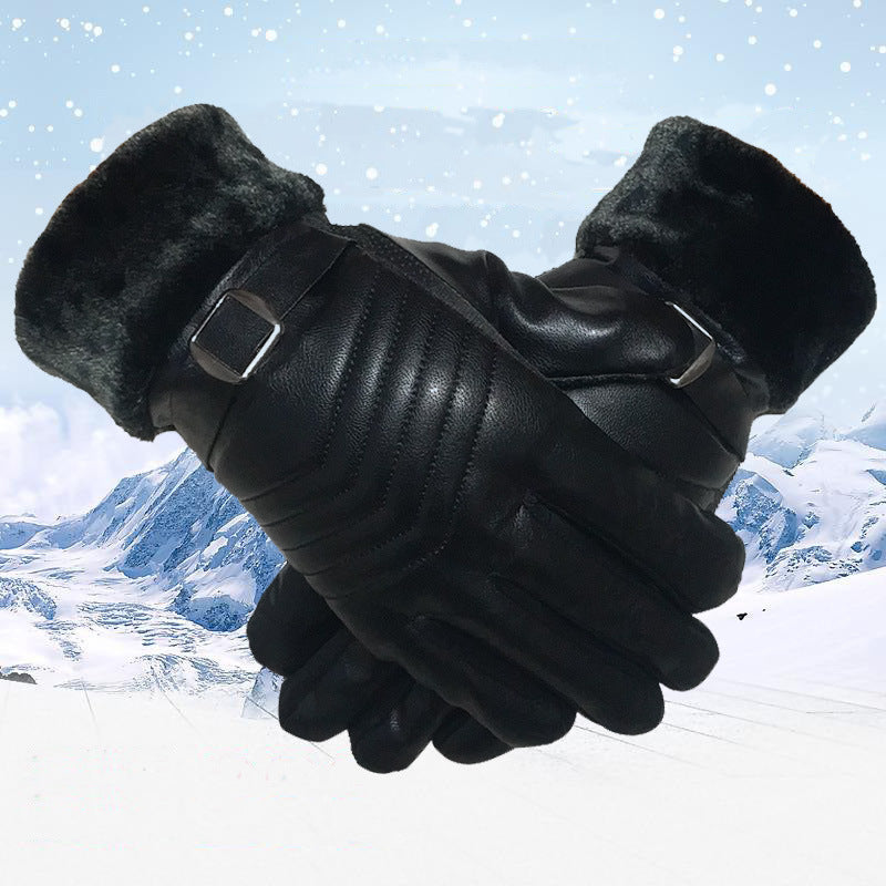 S.M.  Winter Leather Gloves