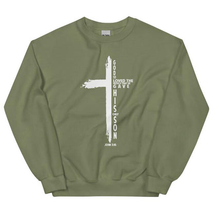 Men's Faith Cross Letter Print  Pullover S.M.