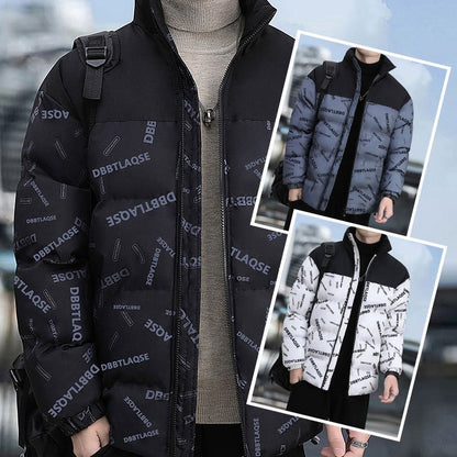 Winter Down Cotton-padded Coat Printing