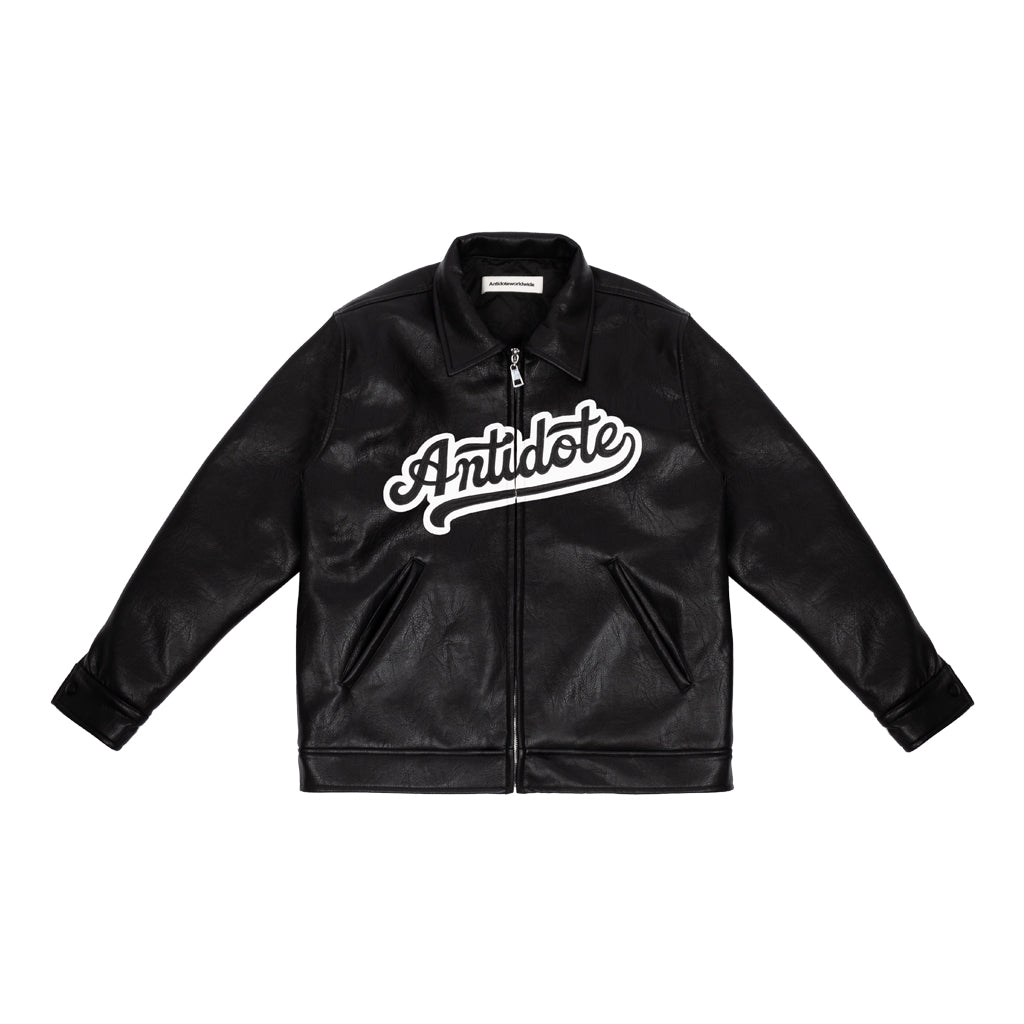 F.J.C. S.M.  Leather Bomber Jacket