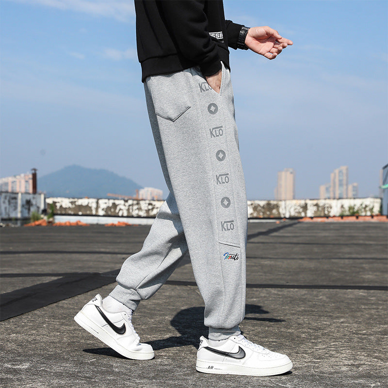 F.J.C.  S.M.  Fleece Men's Sweatpants Fashion big and tall Sports pants.