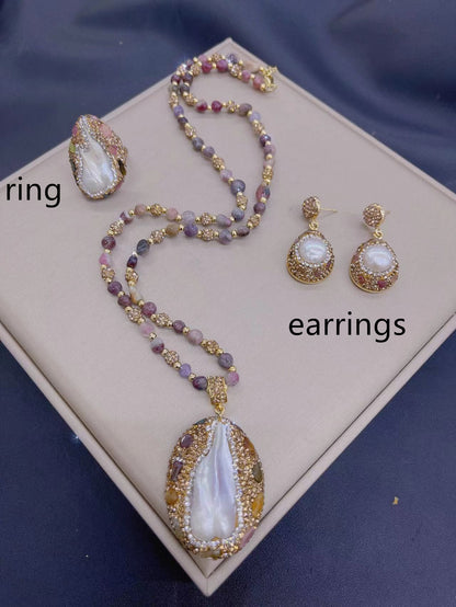 Niche Personality Natural Baroque Pearl Suit