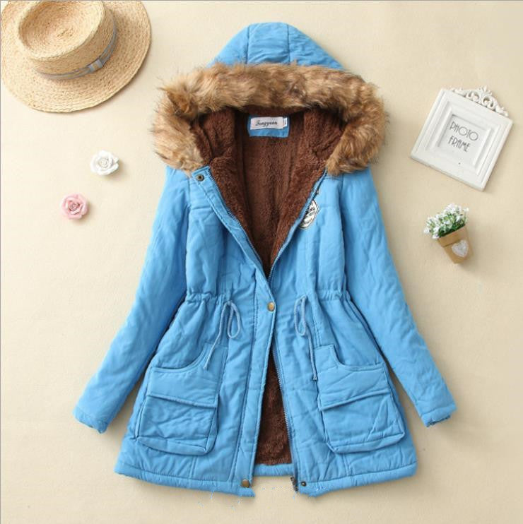 S.W. Hooded Winter Jacket Women's Fashion