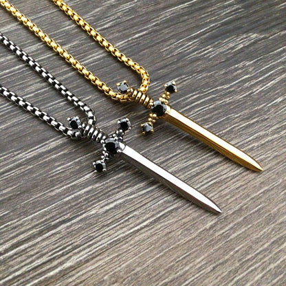 Women's Cross Dagger Necklace