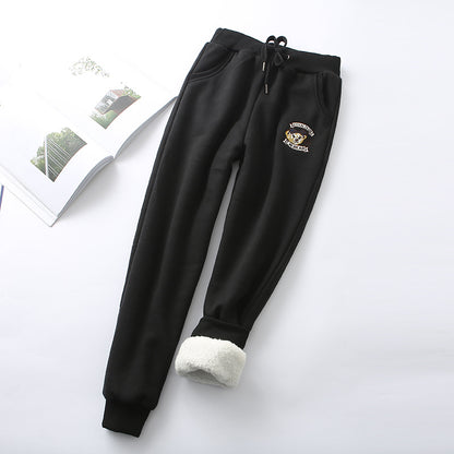 Lamb velvet sweatpants Trousers