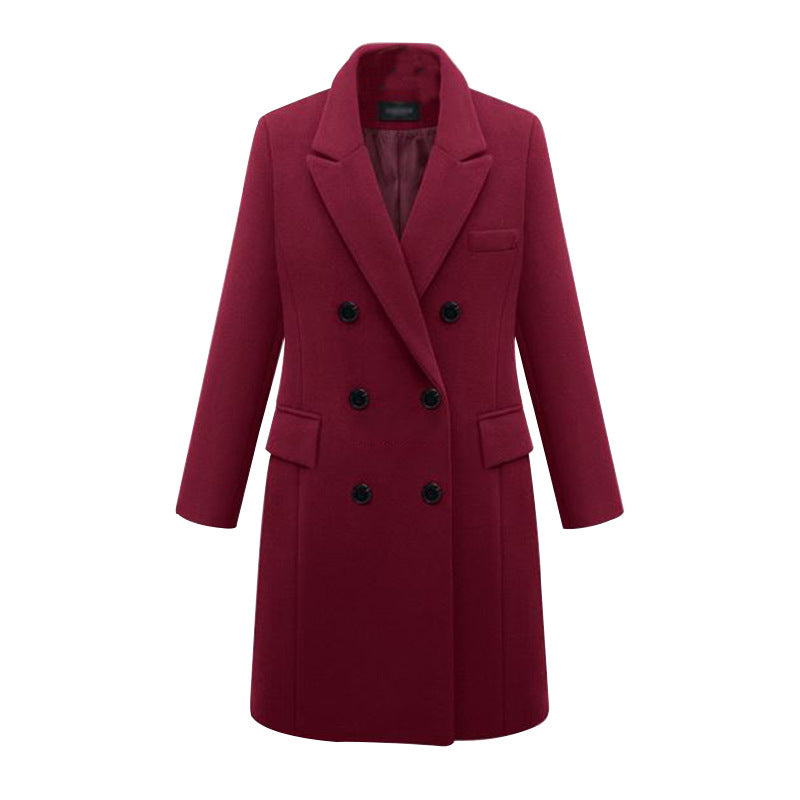 Woolen coat women's woolen coat