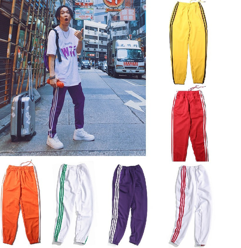 Multicolor plus size male and female couple sweatpants