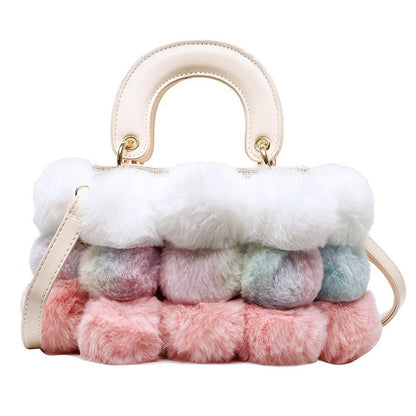 S.B. Winter Plush Shoulder Bag