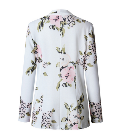 F.J.C. S.W.  Women's Floral Print Blazer