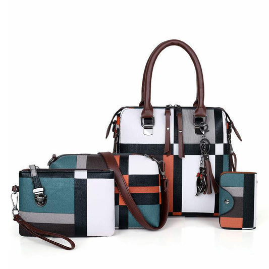 S.B. New Luxury Handbags Plaid Women Bags Designer