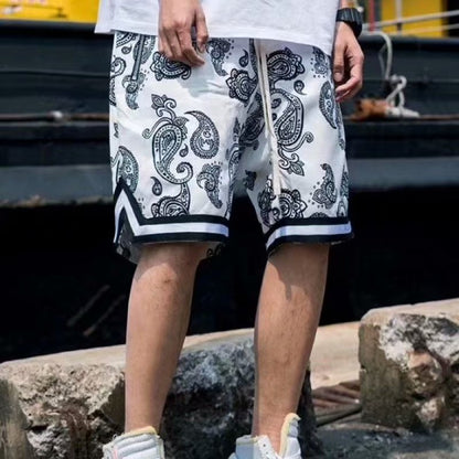 S.M. Drawstring shorts men's loose fashion