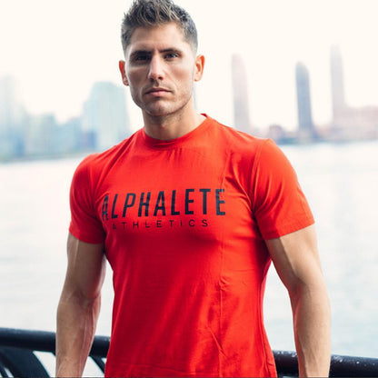 S.M. Men's ALPHALETE short-sleeved T-shirts