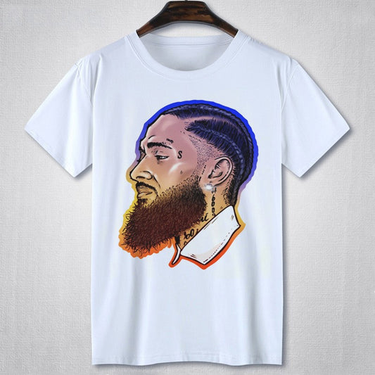 Hip hop white T-shirt