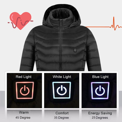 New Men's USB Electric Thermal  Heating Coat  S.M.