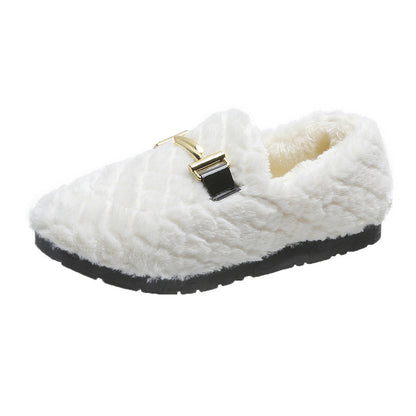 The New Winter Warm Round Toe Shoes Are Versatile