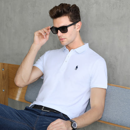 S.M. MEN'S short-sleeved T-shirt Polo style shirt