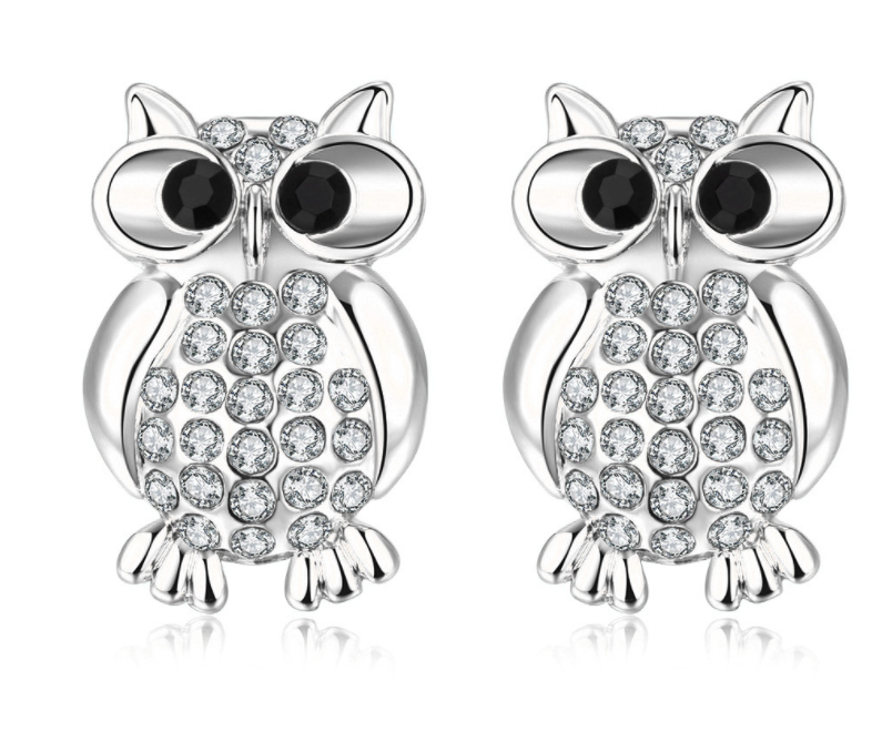 Fashion earrings owl earrings  stud earrings