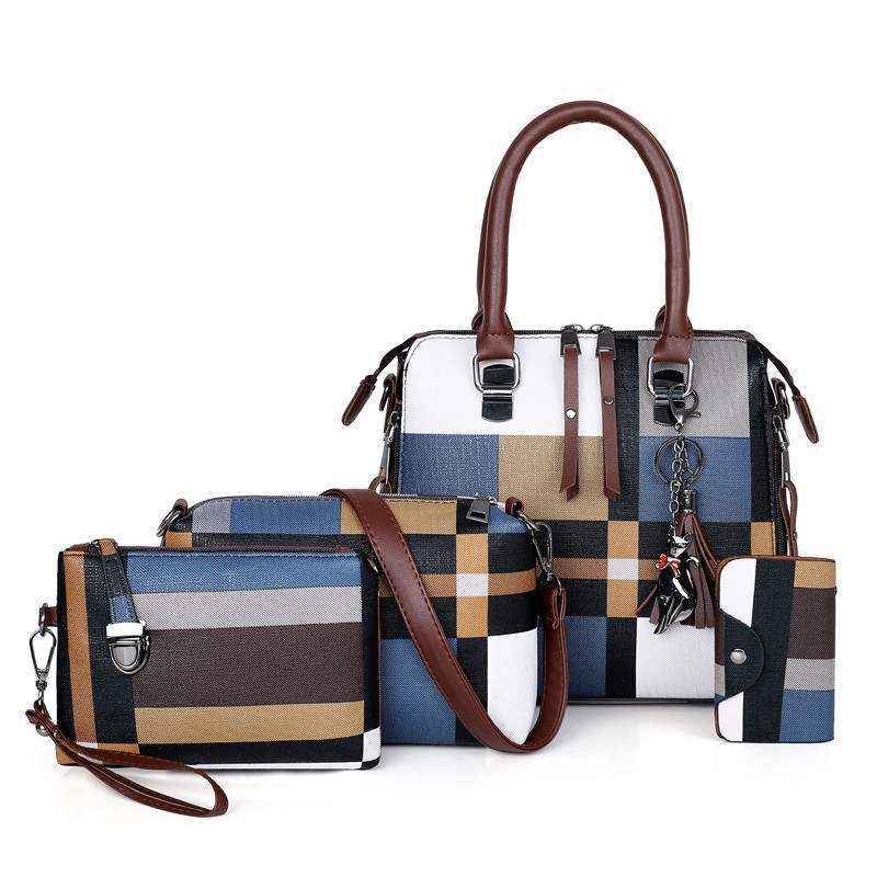 S.B. New Luxury Handbags Plaid Women Bags Designer