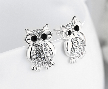 Fashion earrings owl earrings  stud earrings