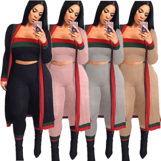 S.W. Casual Tracksuit Women's 3 Piece Sets