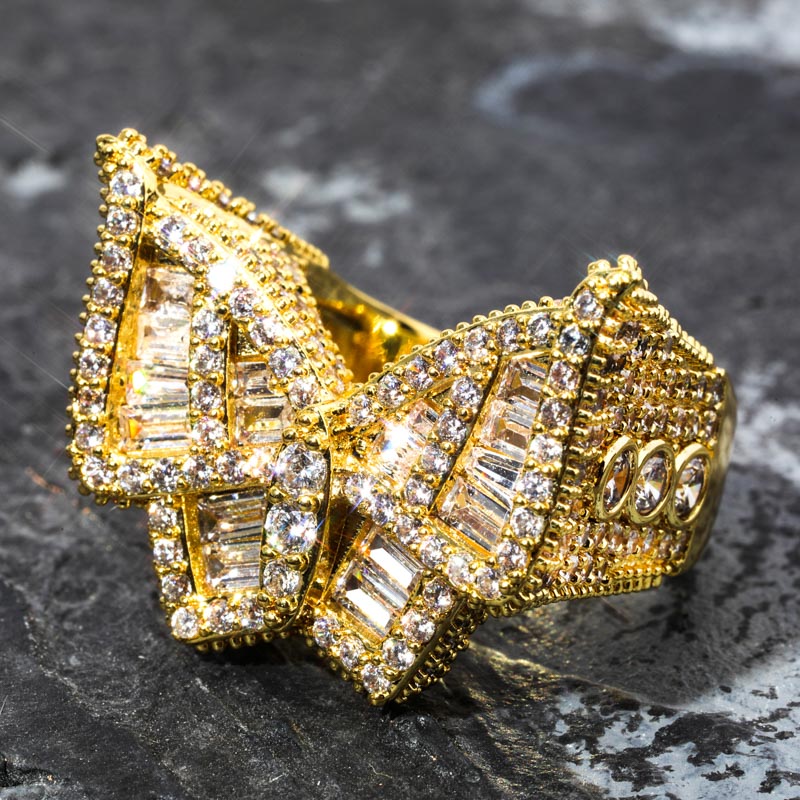 Butterfly hip-hop men's ring