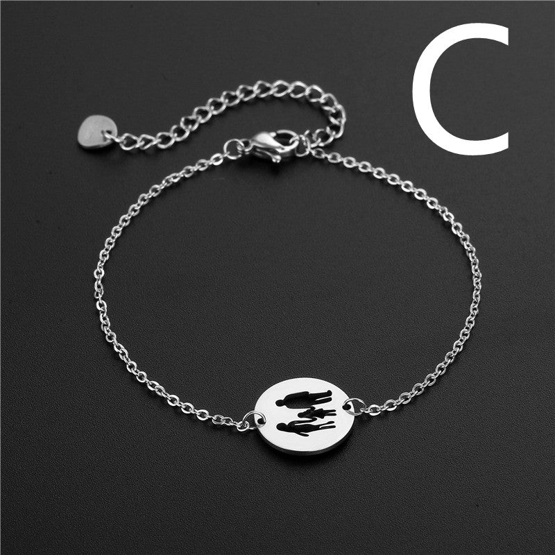 Stainless Steel Simple Jewelry Creative Trend Hip-hop Bracelet