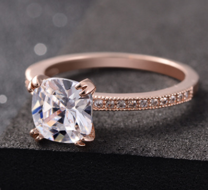 Explosion models zircon ring women's jewelry AliExpress Europe and America diamond ring