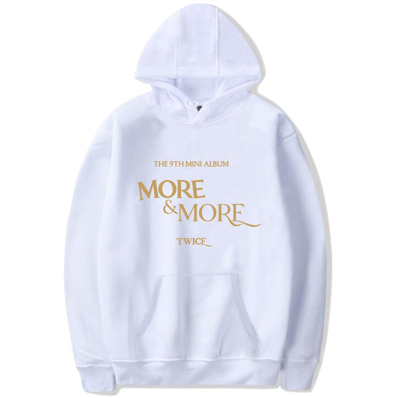 S.M. "MORE & MORE" Letter print Pullover hoodie Men's And Women's S.W.