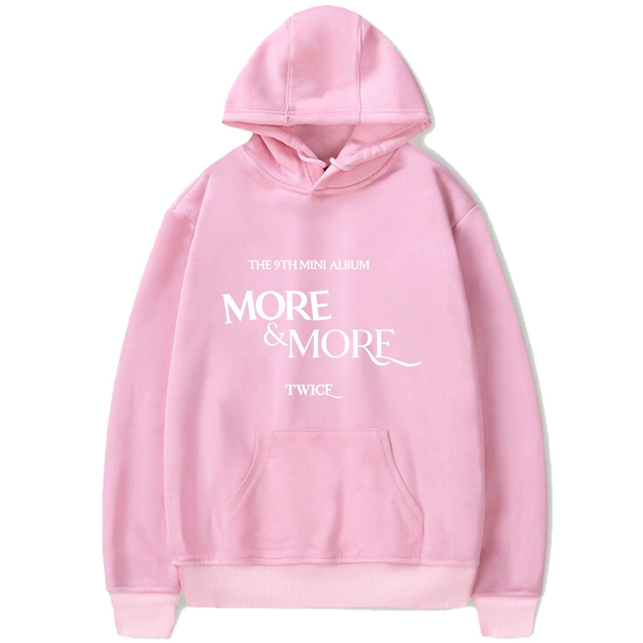 S.M. "MORE & MORE" Letter print Pullover hoodie Men's And Women's S.W.