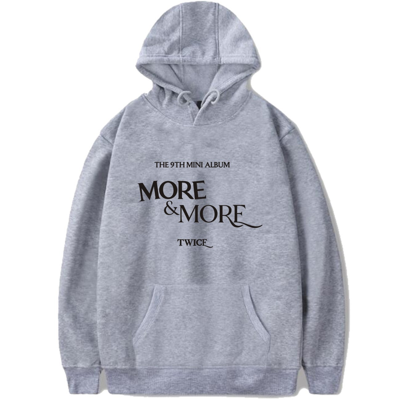 S.M. "MORE & MORE" Letter print Pullover hoodie Men's And Women's S.W.