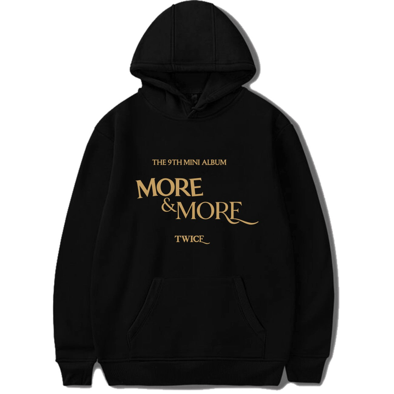 S.M. "MORE & MORE" Letter print Pullover hoodie Men's And Women's S.W.