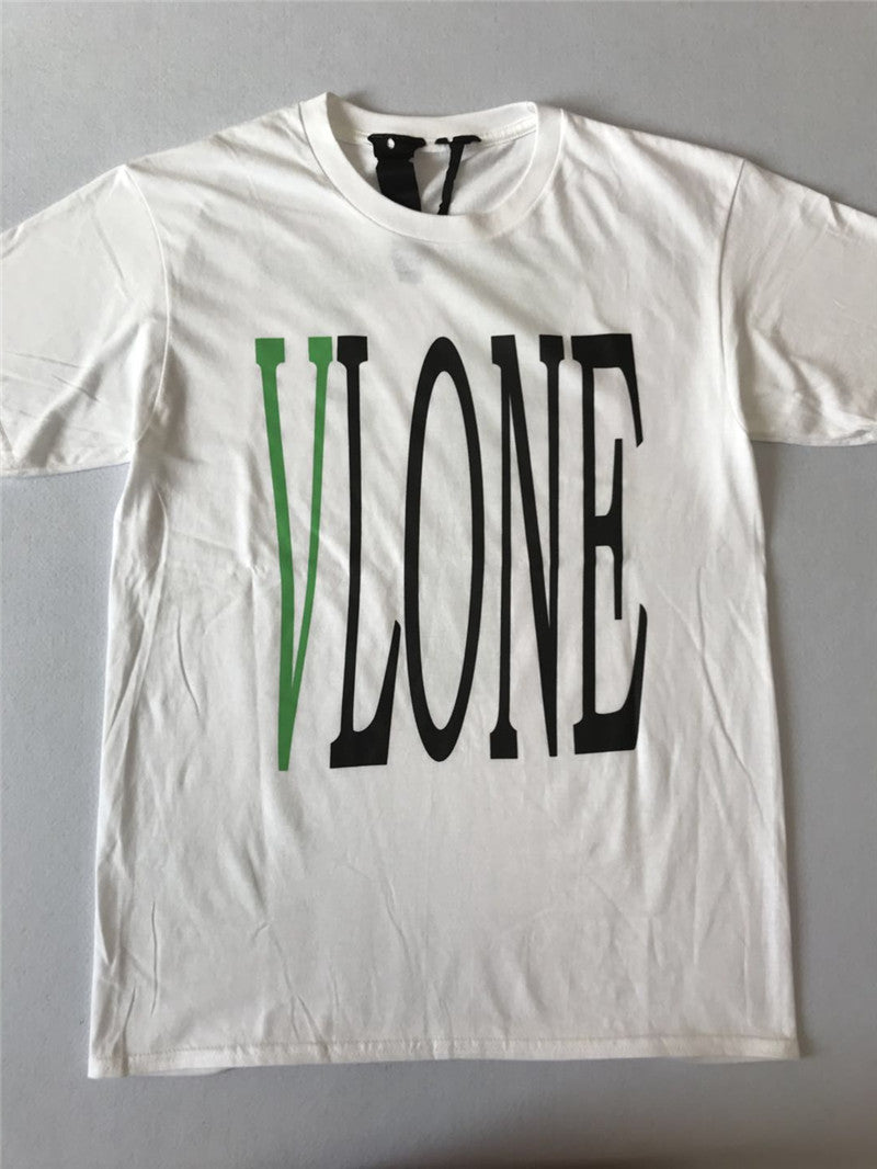 V Classic Short Sleeve Cotton Vlone Hip Hop Rap T-Shirt Vlone Hip Hop Rap T-Shirt