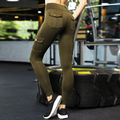 S.M. Skinny slim high elastic gym pants