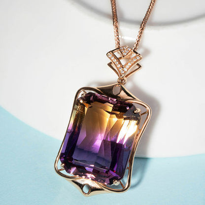 Unique All-Match Pendant Amethyst Crystal Pendant