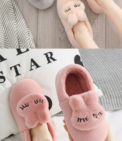 women Slides Cartoon Home Slippers Rabbit Slip