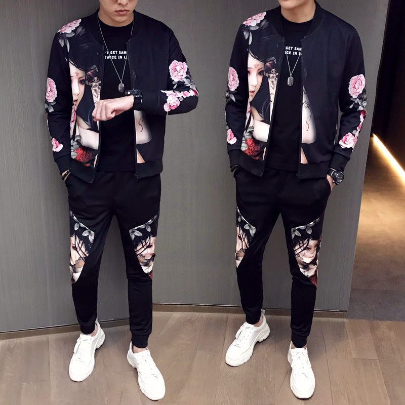 S.M. New big and tall  Tracksuit  Men's 2 Piece Sets