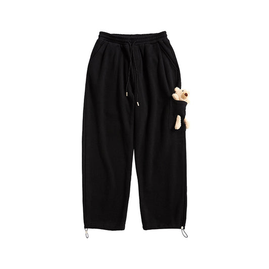 S.M.   Body Bear Loose  Drawstring Knit Sweatpants S.W.