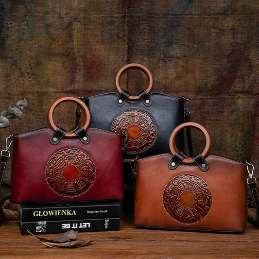S.B. Fashion Vintage Genuine Leather Womens Handbags For Women Shoulder Bag