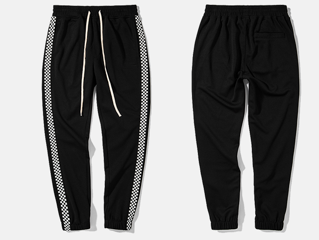 F.J.C. S.M.  Original Checkered Stripe Sweatpants