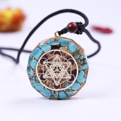 Natural Crystal Seven Chakra Pendant Jewelry