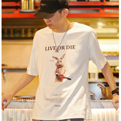 Hip hop couple half sleeve shirt