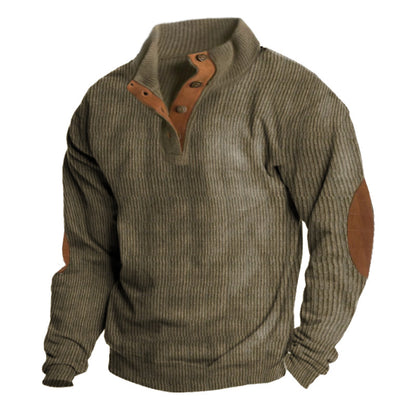 S.M. Men's Outdoor Casual  Long-sleeved Sweater