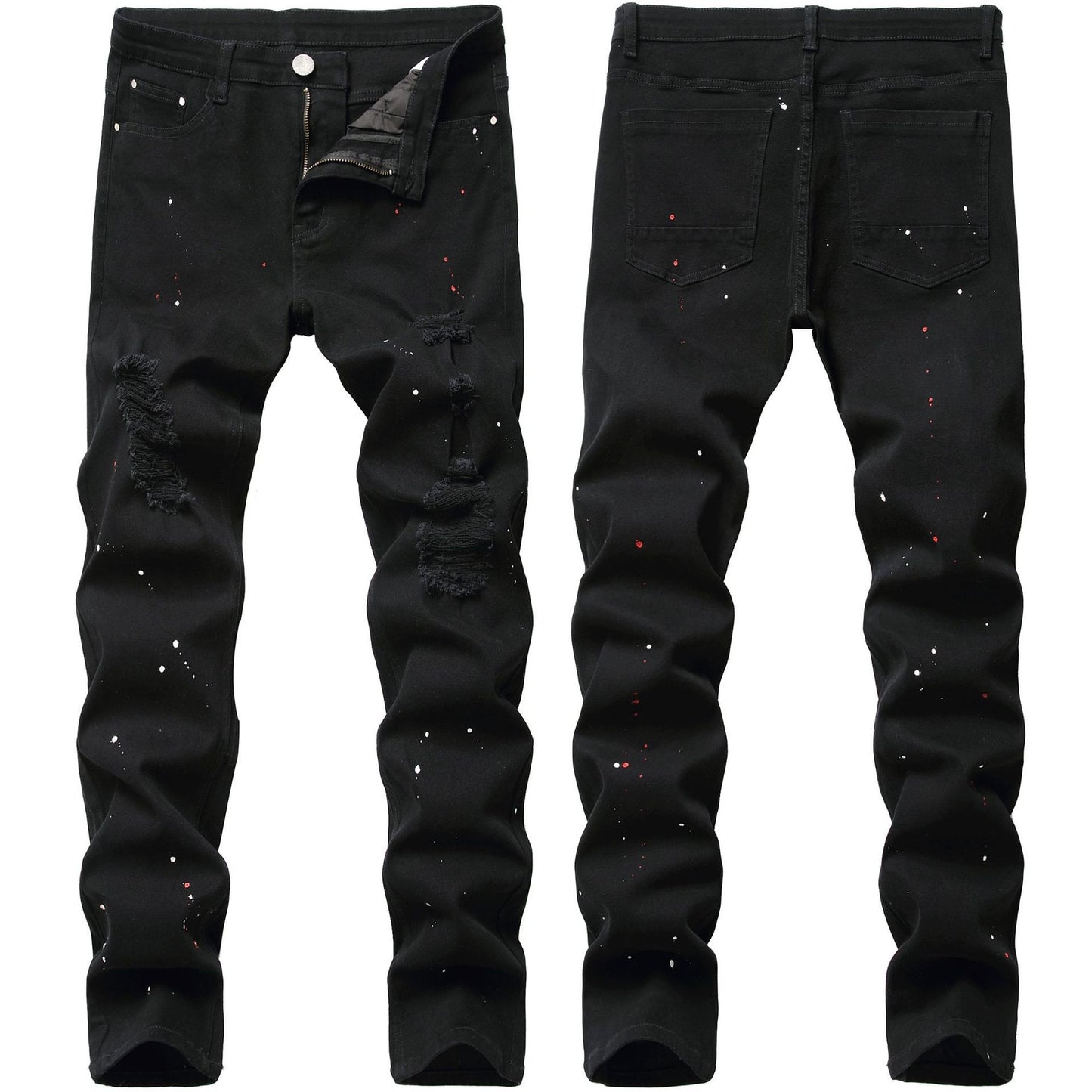 S.M. Elastic Denim Slim Fit Men's Pants