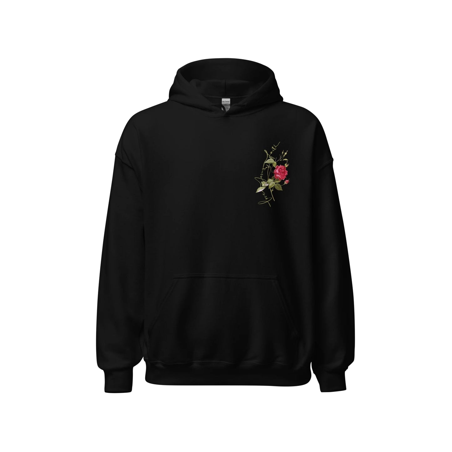 S.M.  Simple Flower Design Hoodie