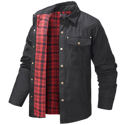 S.M.   Flannel Casual Retro Western Style Jacket