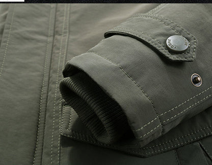 S.M.   Fleece-lined Thick Loose-fitting Jacket