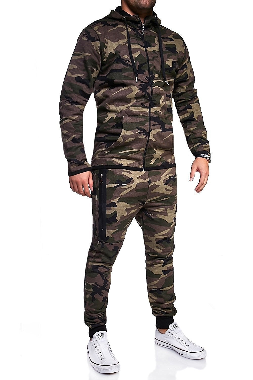 F.J.C. S.M. Men's Camouflage sweatpants suit