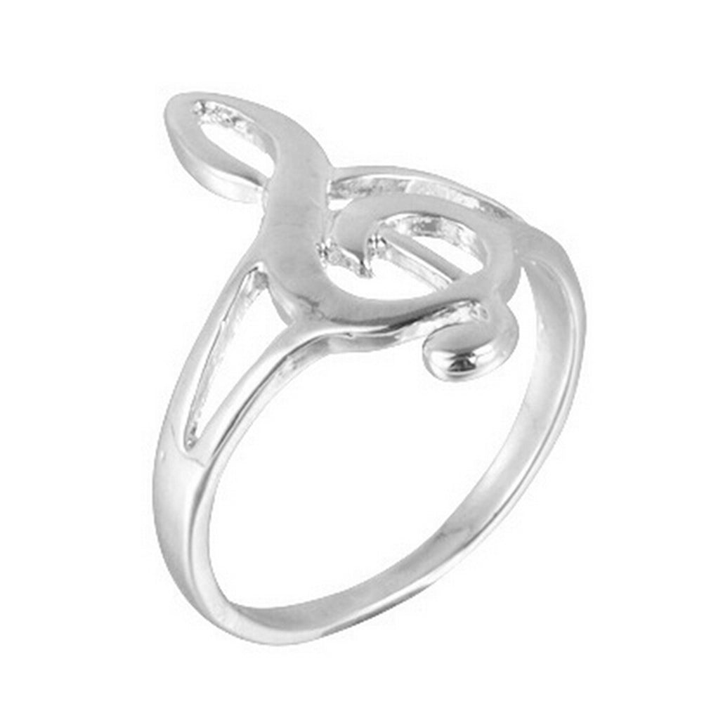 Unique Hollow Out Musical Notes Rings For Women Men Jewelry High Quality