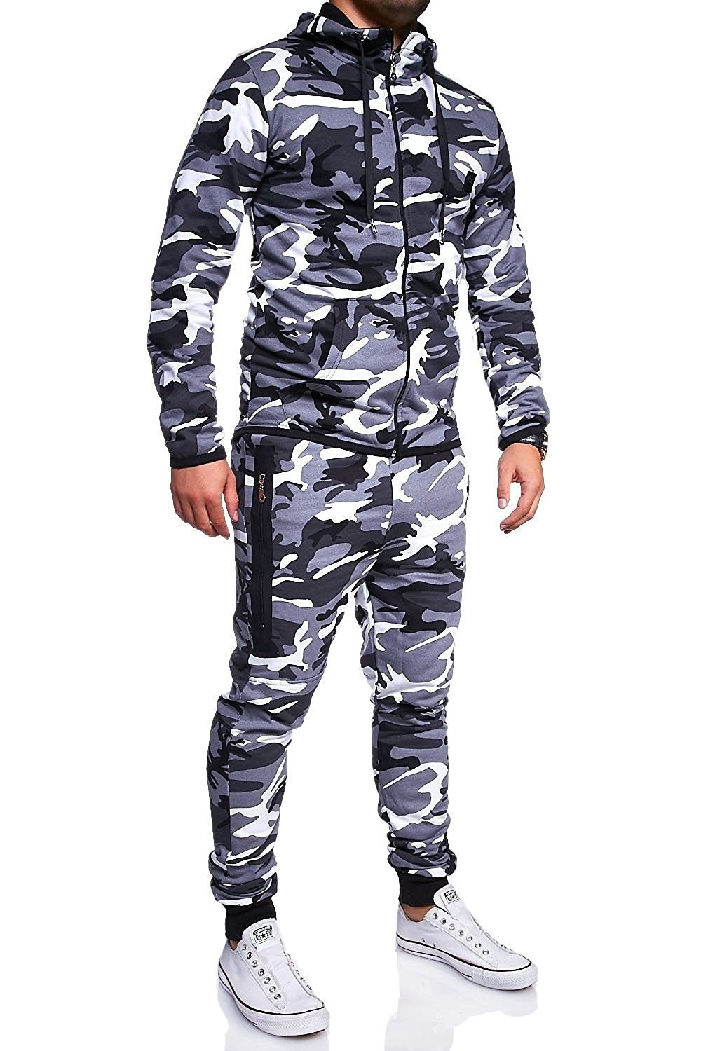 F.J.C. S.M. Men's Camouflage sweatpants suit